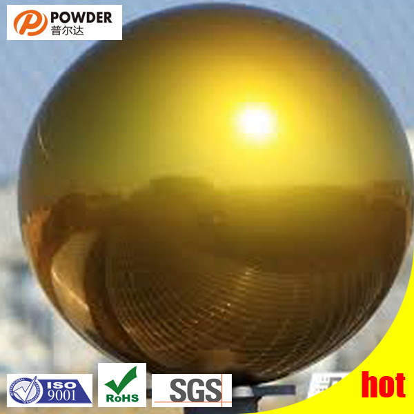 Polyester Gold Powder Coat Electrostatic Gun Spray Exceptional Protective