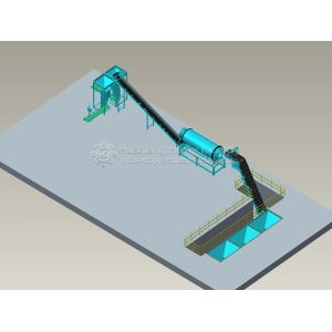 ISO 220V 1200KG Calcium Superphosphate Bulk Blending Fertilizer Machine