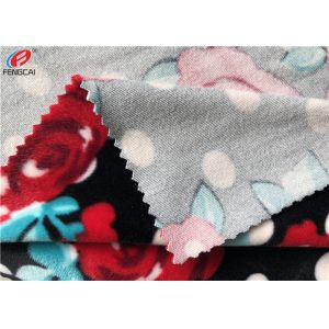 Super Soft Polyester Microfiber Spandex Velvet Fabric / Minky Plush Fabric