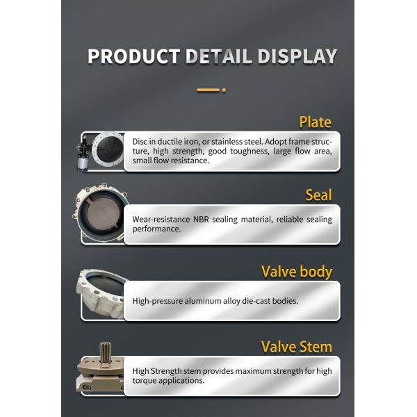 Batching Plants Butterfly Valves 8in/10in/14in/16in For Powdery And Granular Materials
