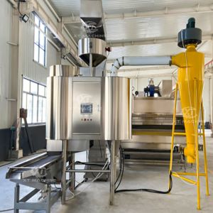 PLC Controlled Peanut Blanching Machine with No Damage No Powder and No Oil Leak