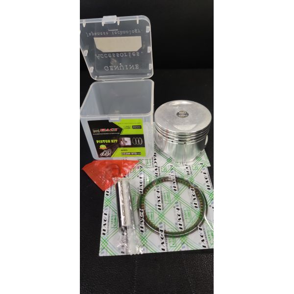 Quality CG200 STD++ Motorcycle Piston Kit Sliver Color With Piston Ring Pin for sale