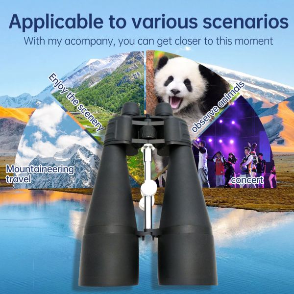 20X80 Binoculars with Tripod Adaptor for Astronomy, Birding, Sports, Long Range Viewing