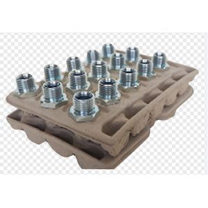 600pcs / H Pulp Moulding Machine Fruit Tray / Medical Tray Use