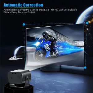 2.69inch 720P LCD Mini Handheld Projector 1.27 1 Projection Ratio Portable and