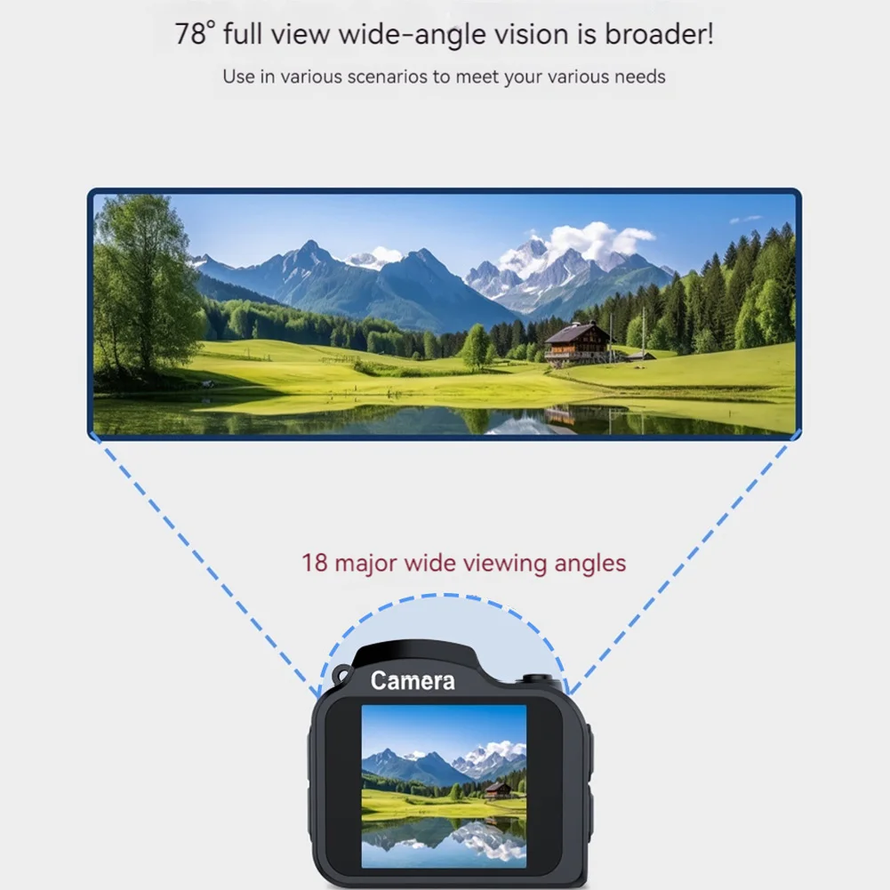 HJD-02 4K Digital Camera 64MP Portable Small Camera 1.54inch For Kids Students