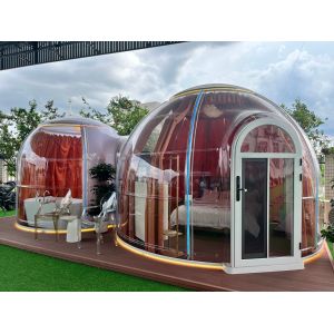 Customized Personalized PC Material Bubble Houses Easy-to-Assemble Inflatable