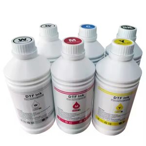 Wholesale White Textile Pigment DTF Transfer Ink 1000ml for Epson I3200 from china suppliers
