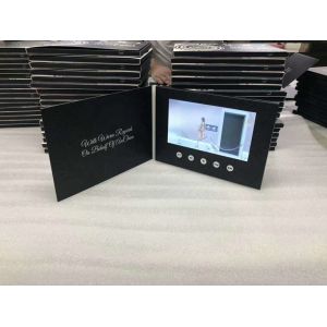 HD 5 Inch Printed Video Cards Folded Paper Product For Presentation