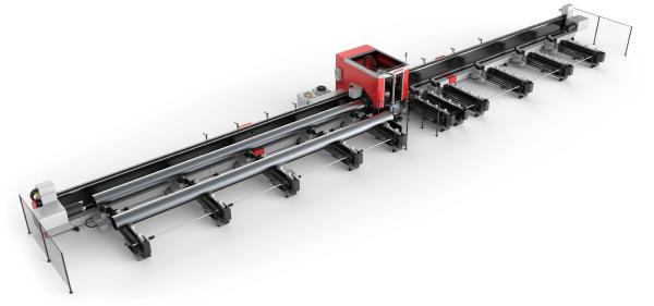 Automatic Loading And Unloading Laser Pipe Cutting Machine High Efficiency Batch