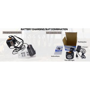 Waterproof LED Mining Lamp Rechargeable Li-Ion Battery Explosive Proof Energy