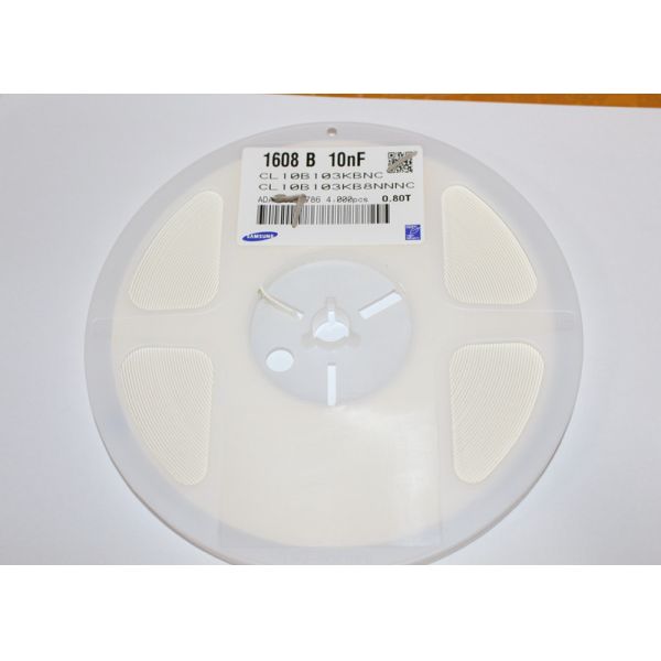 Quality 10nF 50V Surface Mount Capacitor 103K 0.01uF CL10B103KB8NNNC 4Kpcs Per Reel for sale