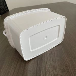 3L Square Bucket Pail with Blue Silk Screen/Heat Transfer/IML Printing