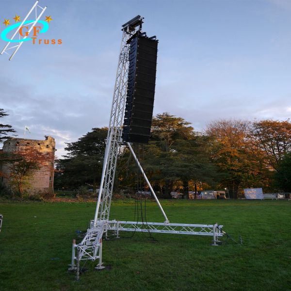 Quality 10M Line Array Truss Aluminum Alloy Tower Safety Loading for sale