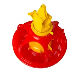 Duck Goose House Pan Feeder Poultry Feeding Systems Yellow Red