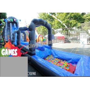 Wholesale Blue / Green Customized Inflatable Water Slide With Constant Blowing System from china suppliers