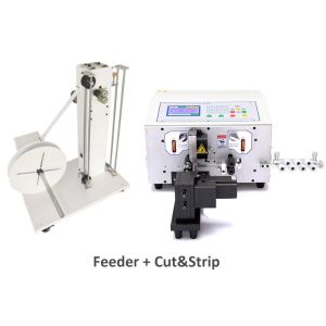 Low Noise 450W Wire Stripping And Crimping Machine Automatic