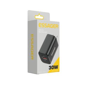 Essager 30W Fast Charger EU US UK Plug Fast Wall Charging For Cell Phone Pad