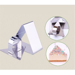 RK Bakeware China Foodservice NSF Triangle Mousse Cake Ring Stainless Steel Ring