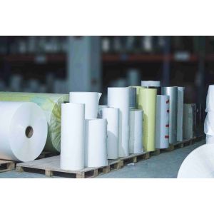 White Thermal Jumbo Printing Paper Roll 90g Paper Thickness Scratch Resistant