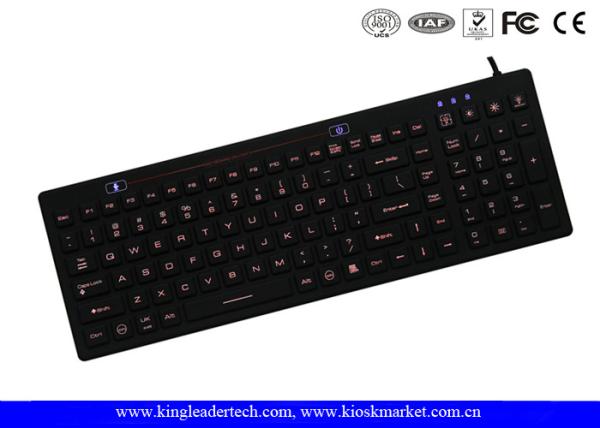Quality IP68 Backlit Silicone Keyboard With On / Off Switch Function Keys for sale