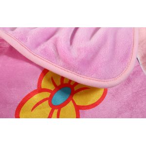 Super Soft Flannel Screen Printed Blanket , Polyester Baby Blanket Cartoon Print