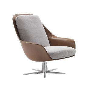 Sveva Swivel Flexform Armchair , Flexform Dining Chairs With Armrests