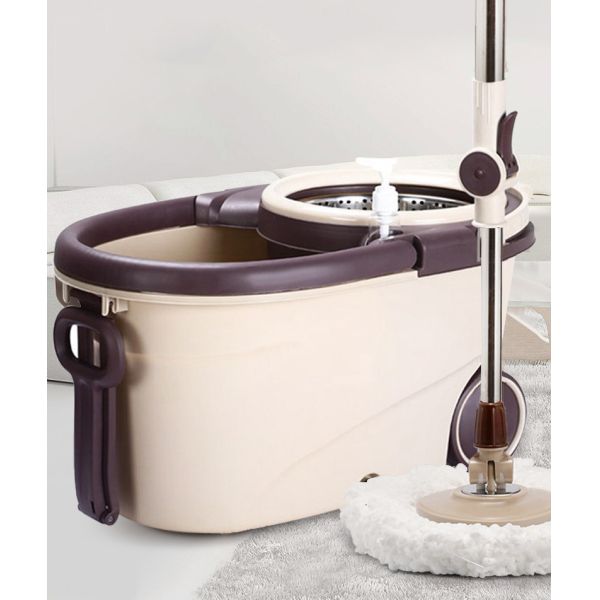 360 Degree Rotating Microfiber Spinning Mop and Bucket Set for Adjustable Cleaning