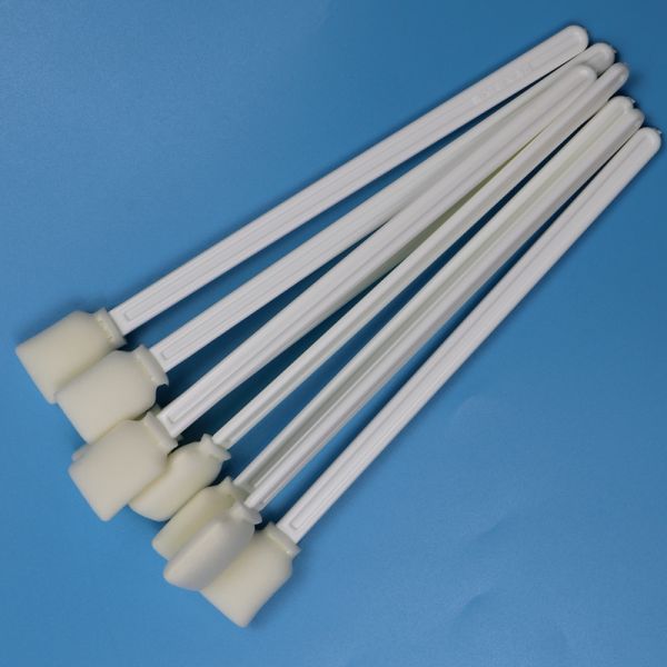 Lint Free 228mm Extra Long Handle Rectangular Sponge Detailing Swab Printer Cleaning Foam Swab
