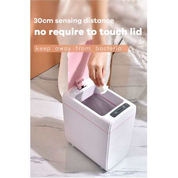 Plastic Automatic Touchless Smart Trash Can Sensor Waste Bin for Home and Institution