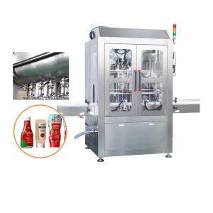 Automatic Piston Pump Chop Pepper Sauce Mixing And Filling Machines