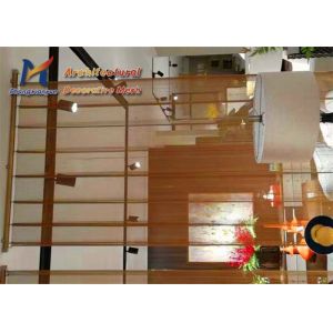 Black Misty Metal Coil Drapery Architectural Decorative Folding Curtains