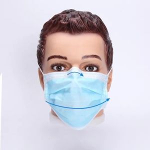 Non Woven Disposable Respirator Mask , Dust Particle Mask Ce Fda Niosh Approved