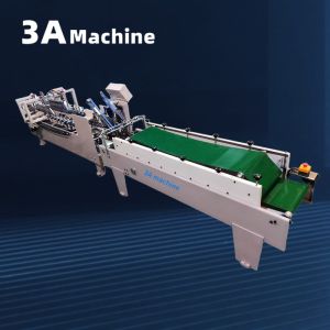 3A PLC Auto Lock Bottom Folder Glued Machine for Presentation Folder Manufacturi