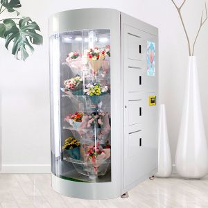 Wholesale Refrigerated Humidified Flower Bouquet Vending Machine With Transparent Shelf from china suppliers