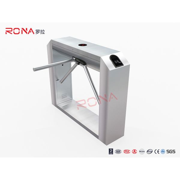 Secure Entrance Control Tripod Turnstile Mechanism 550mm Passage Width One Year