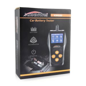 Black Universal 12V Car Battery Capacity Tester With Intelligent Clamp