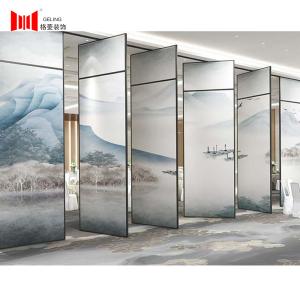 Wholesale 80mm Thickness Folding Movable Partition Wall Custom Pattern Surface from china suppliers