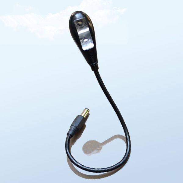 High Quality 3.7-5V Two Leds Lamp Night Fishing Bait Light/Flashlight 5.5mm DC