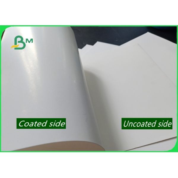 white cardboard 1.5 / 1.35mm Ivory Board Paper Hight Thickness Glossy Smoothness White Cardboard For Packing