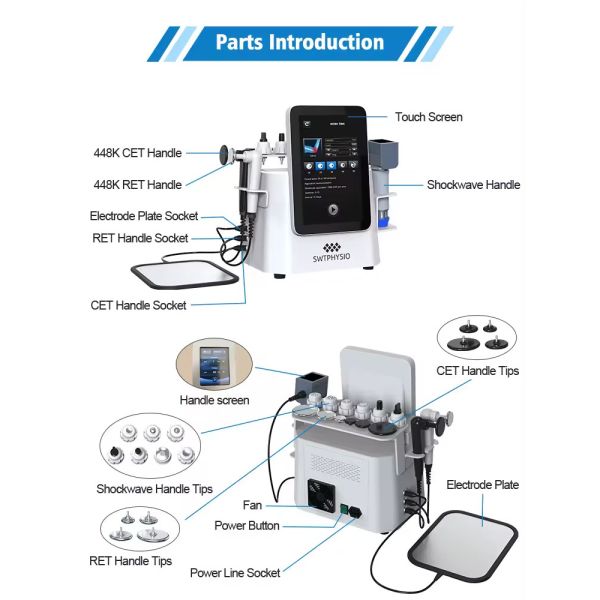 Ret Cet Rf Tecar Therapy Fat Burning Master Rf Body Slimming Machine