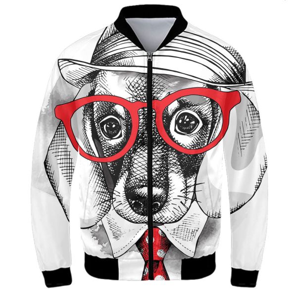 QUICK DRY Varsity Mens Reflective Jacket 3D Print Clothes Long Sleeves