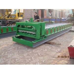 Glazed Tile Machine / Steel Sheet Roll Forming Machine 0.40 - 0.70 Mm Sheet