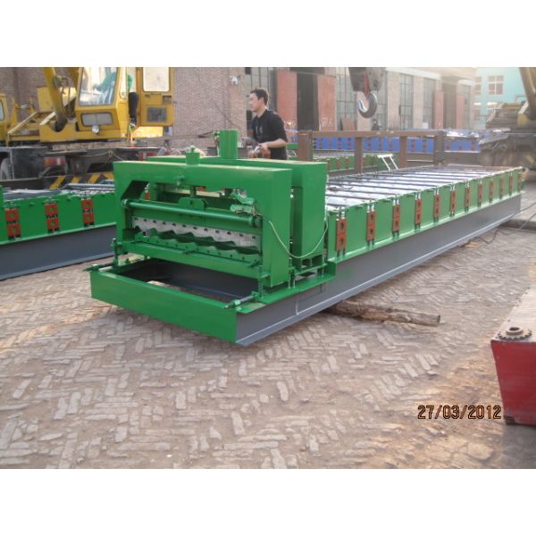 Glazed Tile Machine / Steel Sheet Roll Forming Machine 0.40 - 0.70 Mm Sheet