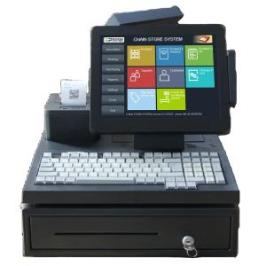 China 380Plus 12.1/14 Inch Cash Register with 4GB RAM 58mm Thermal Printer and 405mm Cash Drawer on sale