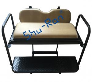 Wholesale EZGO TXT  Golf Cart Rear Flip Folding Back Seat Kit - Factory Tan Cushions from china suppliers