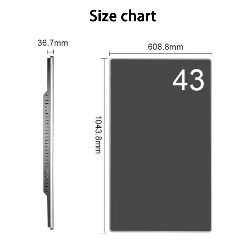 43 Inch Magic Mirror Display with Motion Sensor Waterproof Screen and Android OS for Interactive Advertising