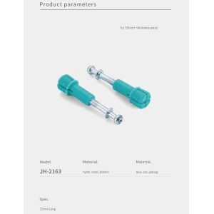 32mm Steel Minifix Spreading Bolts With Dowel, Flat Pack Furniture Fitting for