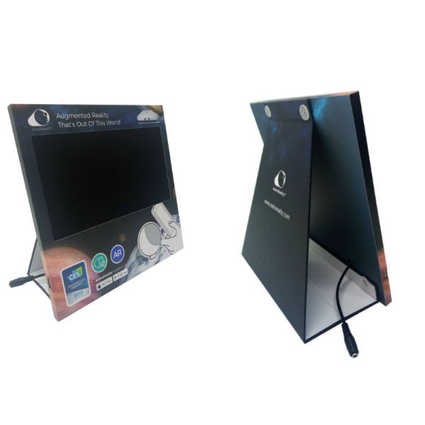 custom design retails video display monitor, counter pos with 10 inch monitor