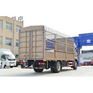 Foton 4*2 Drive Mode Used Lorry Yuchai Engine Big Cargo Box